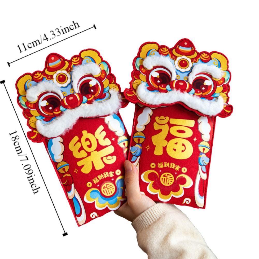 Multiple Patterns Money Pocket Best Wishes Brocade Red Envelope  Party Gifts