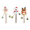 Christmas Theme Cat Licking Stick Toy Natural Matatabi Stick Chewing Toy for Various Cats Hairball Control Teaser 3Pcs