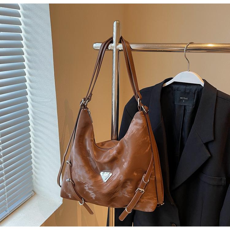 

Ретро рюкзак женский новая модная сумка-тоут повседневная большая вместимость на плечо подмышку