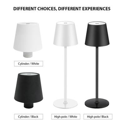Wireless Table Lamp Touch Sensor LED Rechargeable Desktop Night Light Reading Lamp For Hotel Bar Restaurant Bedroom Decor Light