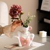 Ornament Art Niche Human Collarbone Ceramic Flower Ware Vase Entrance Desktop Living Room Home Decoration