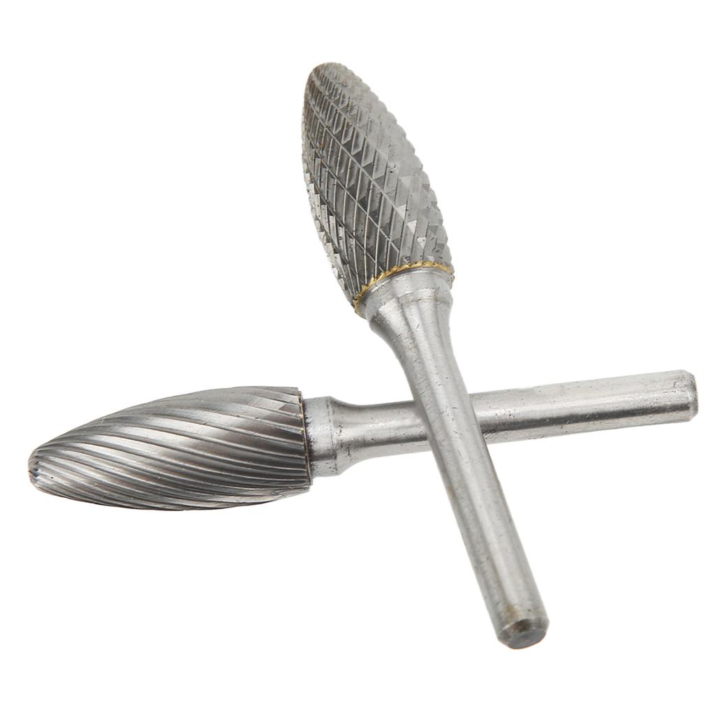 Single Double Cut Carbide Burrs Rotary Files 14mm Cutter Dia 6mm Shank Multipurpose for Metalwork Wood Carving Grinding