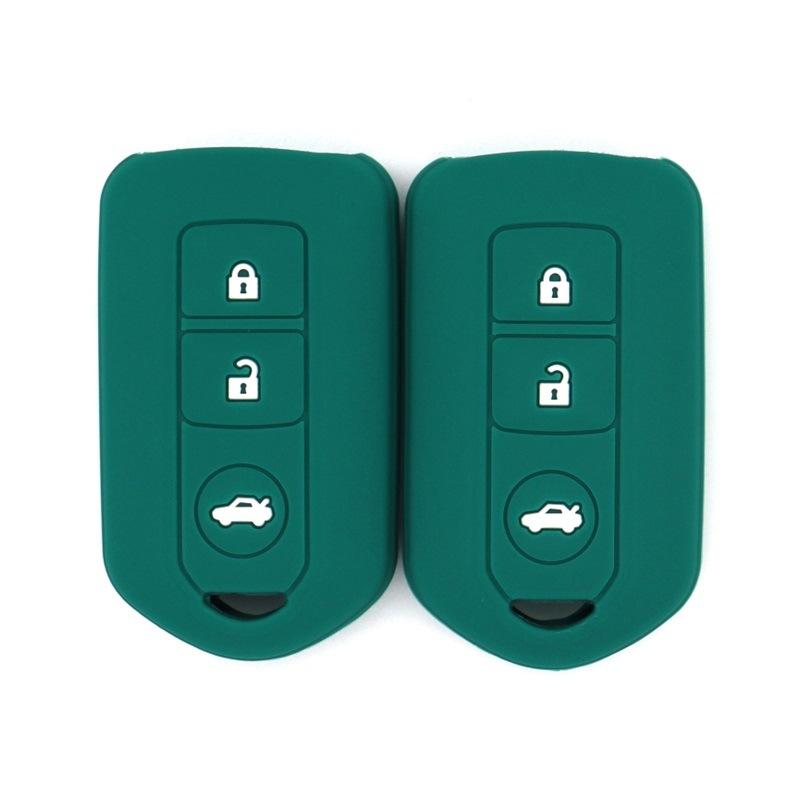 Drop-proof key cover suitable for Toyota Camry, Highlander, Prado, Yizhixuan, new Vios, 3-buckle silicone key bag