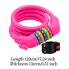 Bicycle Locks Anti-theft Chain 5 Digit Code Solid Utility Space-saving Padlock Bike Protection for