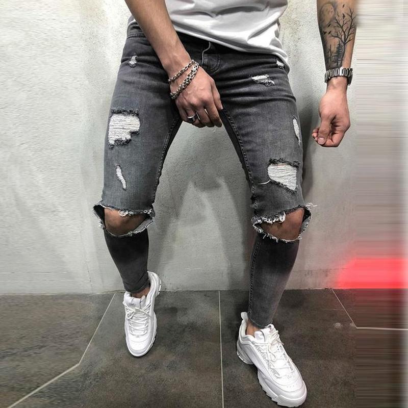 Buy Men Ripped Jeans Slim Man Jeans 