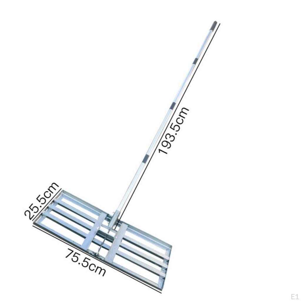 Lawn Leveling Rake Wide Head Soil Easy to Level Grass Leveler for