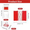 A03F-Plastic DIY For Box Door Buckle Set, 15Pcs Acrylic Hinges Kit Self-Adhesive Latch Buckles No Punch Needed Piano Hinge