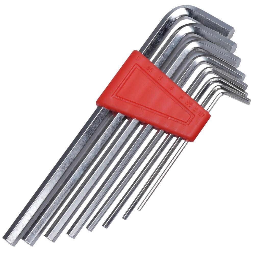 8PCS L-Shape Allen Wrench Set Metric & Inch Hex Keys Compact Repair Tools for Home And Workshop
