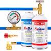Zestaw do napełniania klimatyzacji samochodowej gaz R134a 3 w 1 + adapter HP/LP