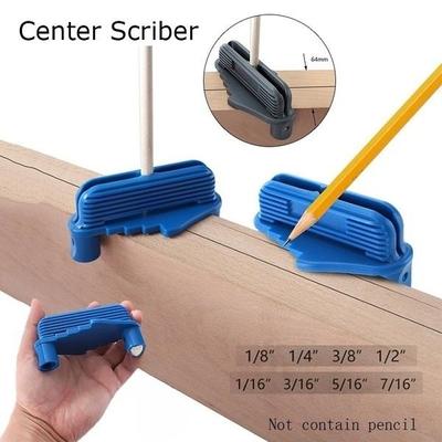 Tracciatore centrale portatile Tracciatore per lavorazione del legno Strumento di ricerca del centro Adatto per tracciatore a matita per xilografia standard