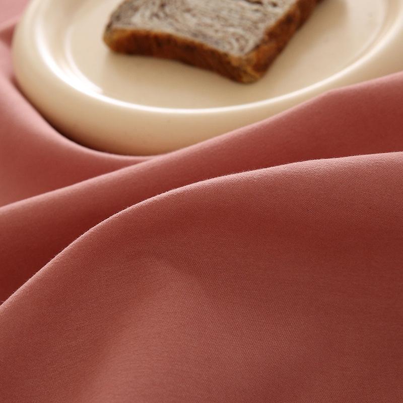 Bed Sheet Summer Single Piece Modern Simple Solid Color Washed Cotton Bed Four-piece Set Dormitory Quilt Bedding