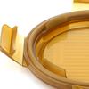 LOCK&LOCK Amber Round Glass Food Container Set