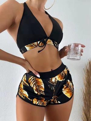 Summer Print Swimsuits Bikini Sets Female Swimwear 2025 Sports Beach Wear Twopiece Bathing Suit Girls Pool Women Swimming Suit