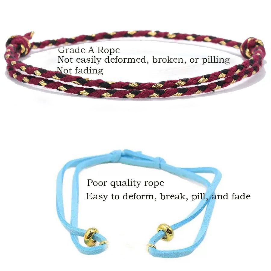 7 Colors Simple Style 2mm Thin String Bracelet For Women Grade A Ethnic Rope Charm Braclet Best Friend Jewelry Girlfriend Gift