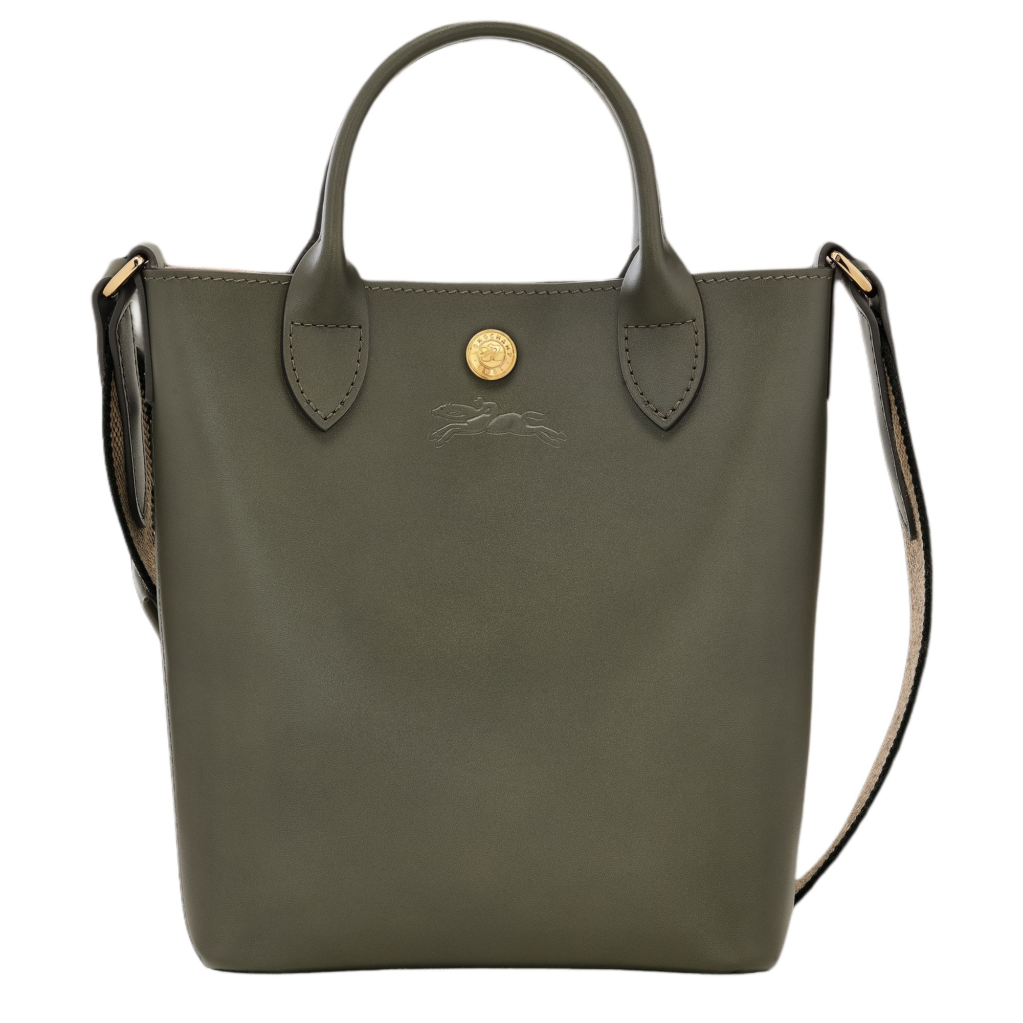 

Longchamp Logo Snap Closure Mini Shoulder Crossbody Handbag Women handbag Khaki 10269HFY892 Basic Set (Bag+Dust Bag)