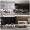 3D Geometric Grill Brick Marble Waterproof Self-adhesive Wallpaper Home BackgroundHome Decor Wall Sticker