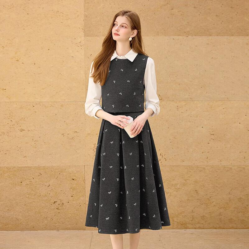 Tachi Women's Polka Dot Vest and Skirt Two-Piece Set