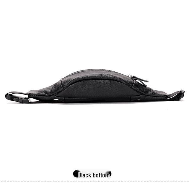 Men's Genuine Leather Waist & Chest Bag - Multifunctional Crossbody & Phone Holder, Work & Sports Wear-Resistant Pack