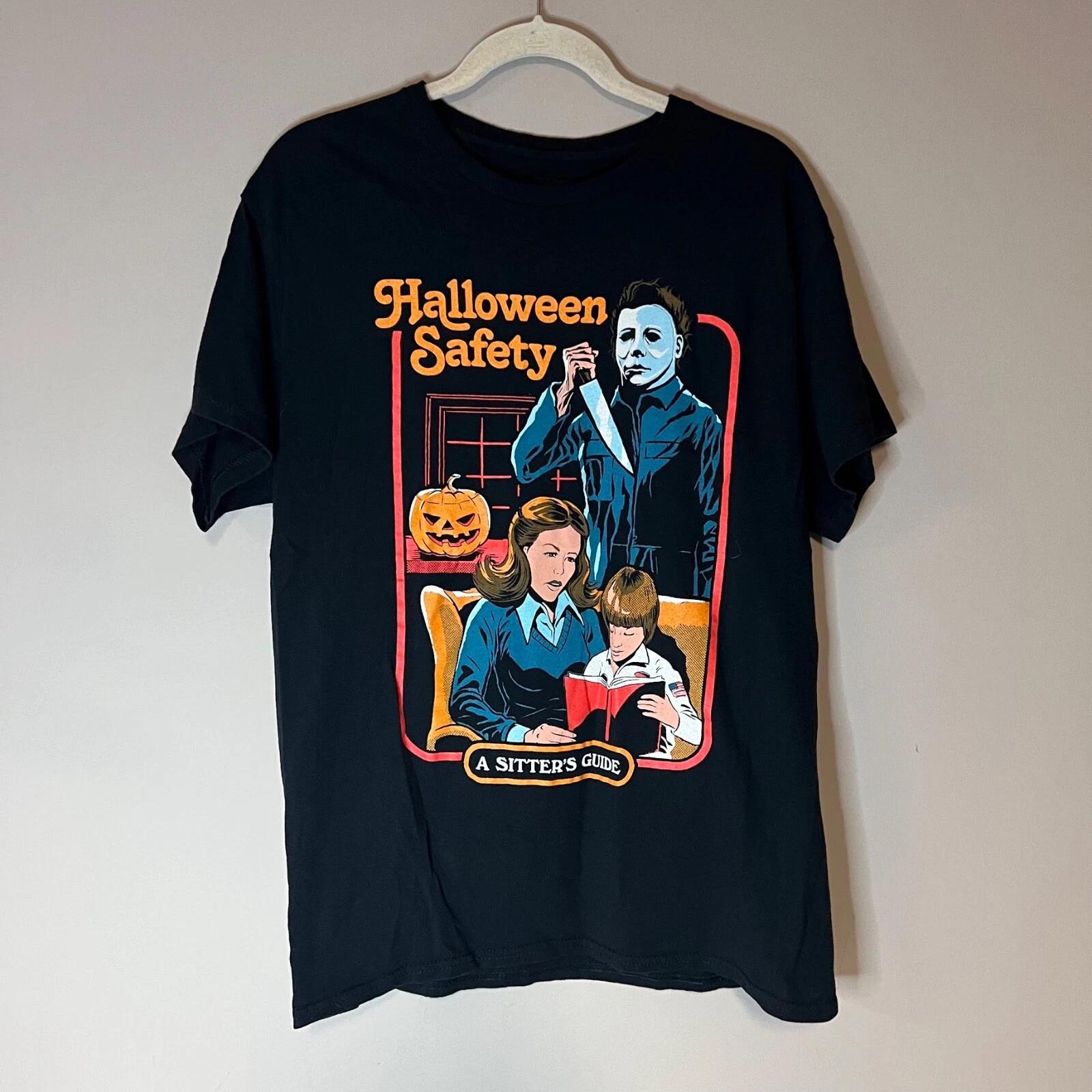 

Halloween Michael Myers Safety A Sitter s Guide Horror Size Creepy Co Adult L M