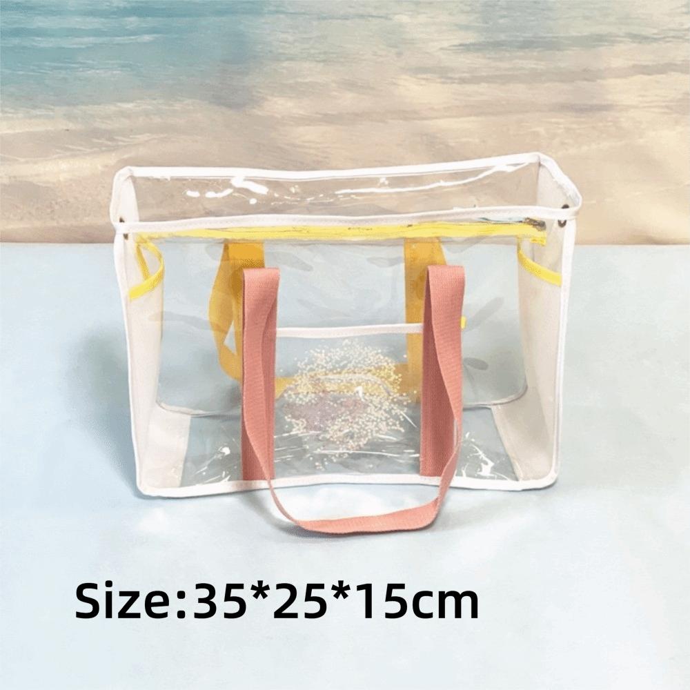 Waterproof Design Transparent Beach Bag Transparent PVC Storage Bag  Fitness Swimming