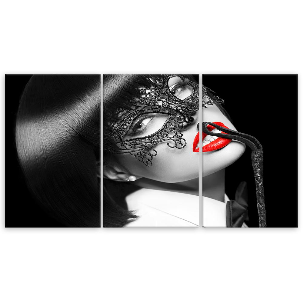 Trzyczęściowy obraz na płótnie drukowany Kobieta Sey