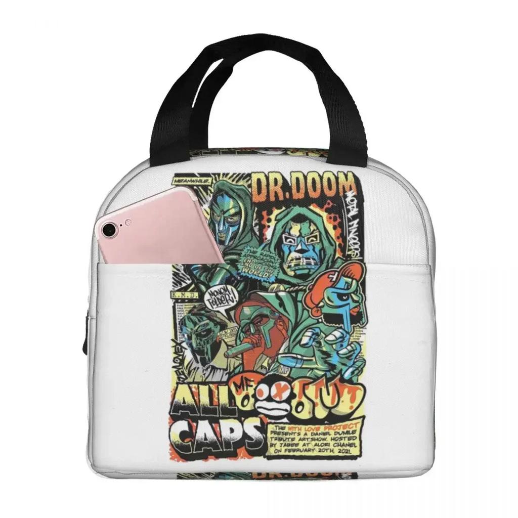 MF Music D-Doom-S Doomsday Operation Concert Cover Comic Insulated Lunch Bag Cooler Thermal Food Box Tote Lunch Boxes Container