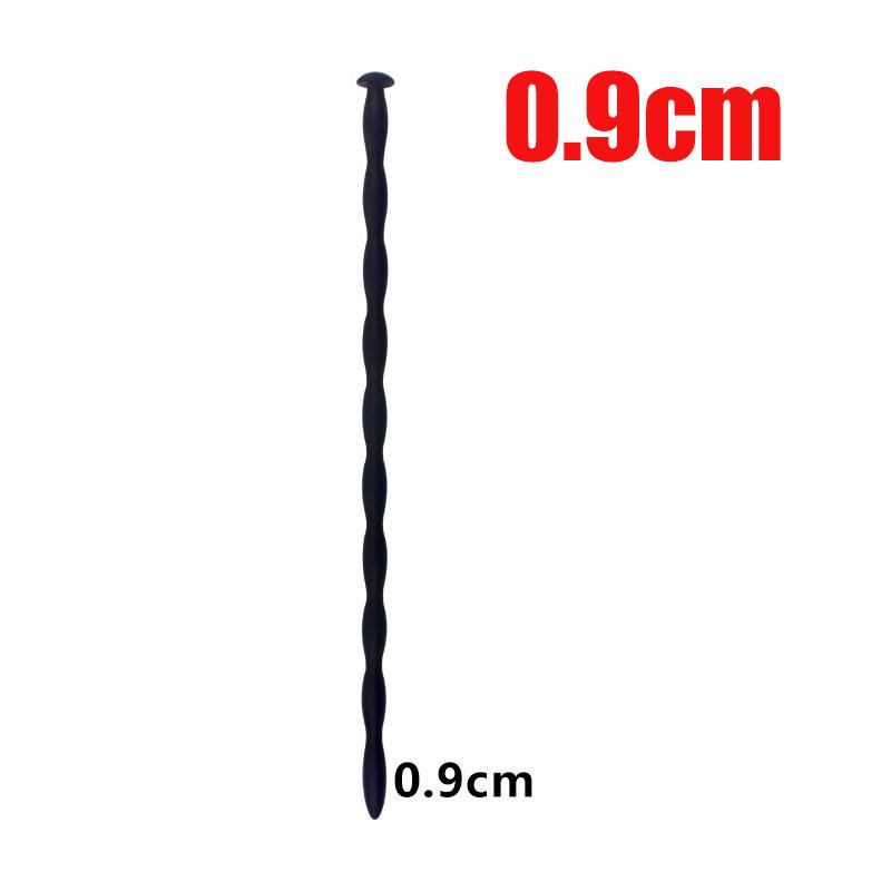 Ribbed Silicone Urethral Sounding Dilator Catheter Stimulator,Penis Plug/ Rod,Urethra Masturbation Men,BDSM Sex Toy,Uretra Beads