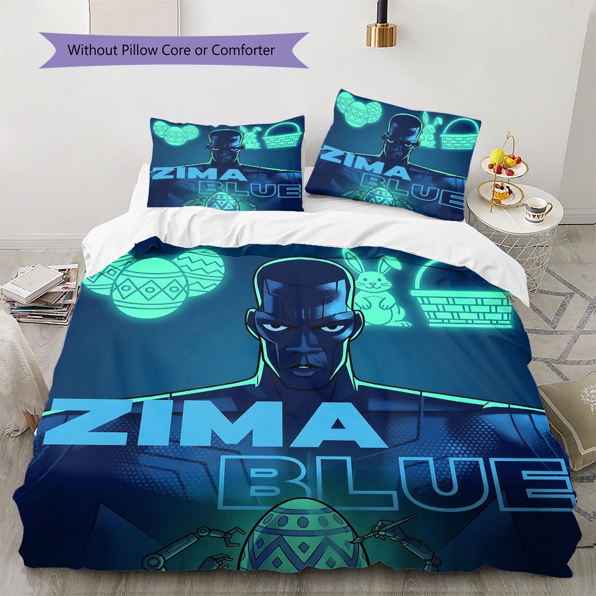 

Love, Death, Robot Pattern Bedding Quilt Set Quilt Cover Pillowcase Home Decoration Birthday Gift (1 * duvet cover + 2 * pillowcase, without core) 135x200cm