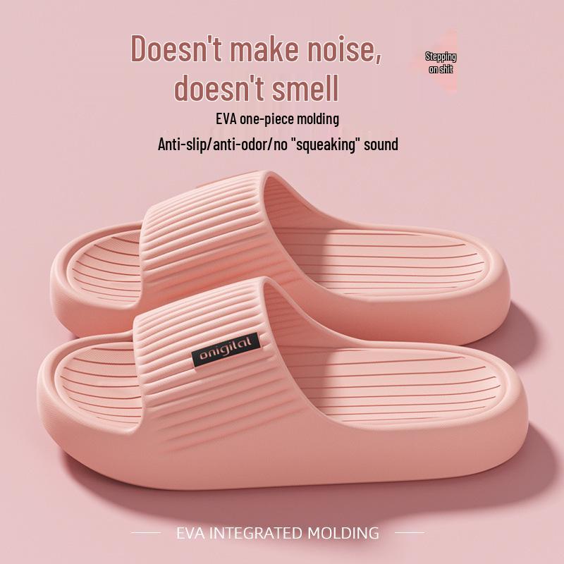 Odor-Free EVA Summer Slippers for Men & Women - Anti-Slip, Indoor Bathroom Use, Free Shipping