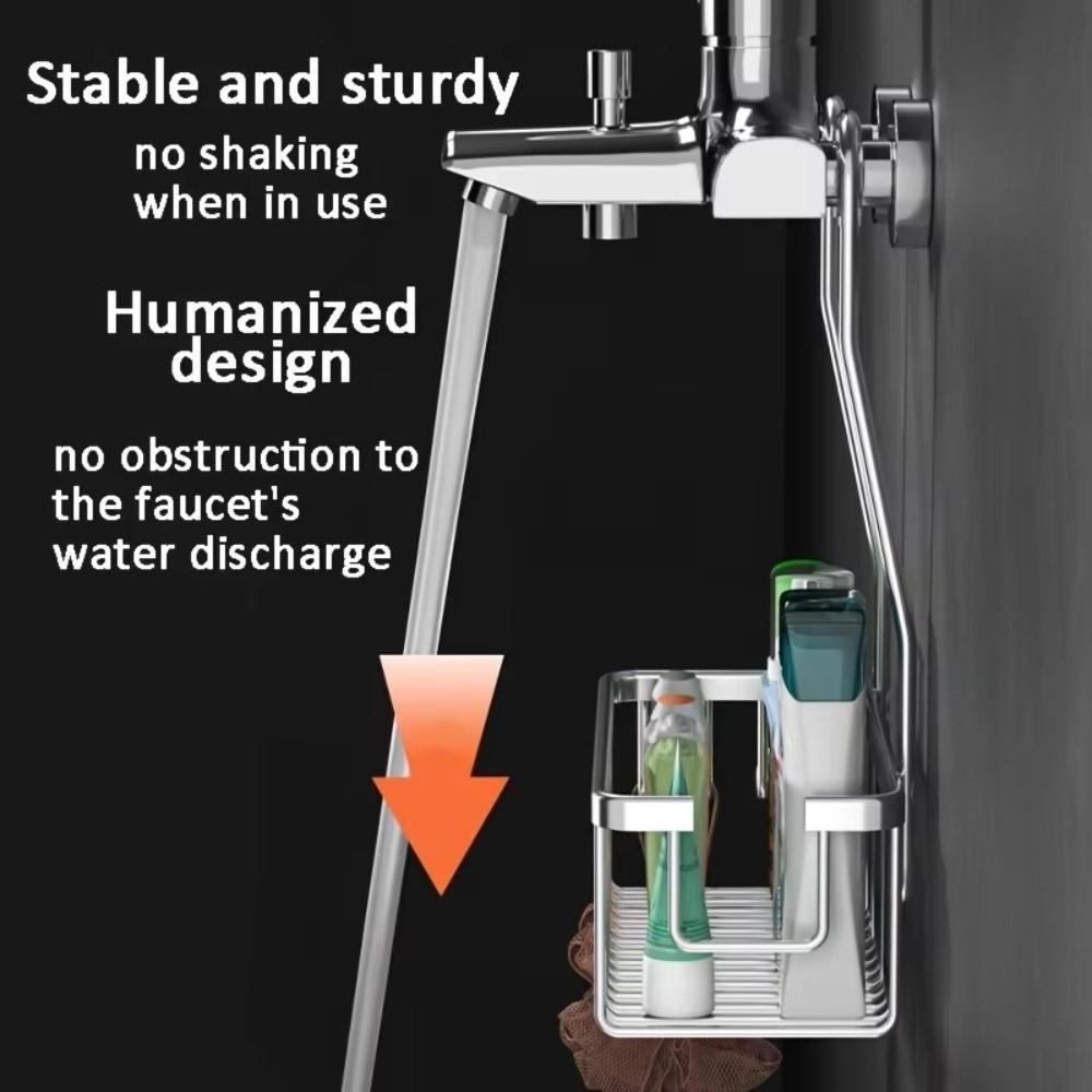 Hängender Badezimmerkorb aus Edelstahl Toiletten-Duschregal Aufbewahrungszubehör für Badprodukte