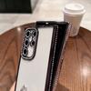Rhinestone Transparent Phone Cases For Samsung Galaxy S26 S25 Ultra S24 S23 A15 A16 A55 A56 Electroplating Back Cover