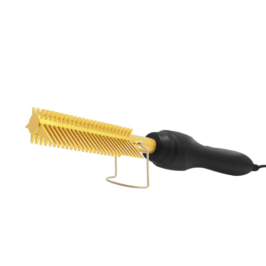 Wet and Dry Electric Heating Copper Comb - Straightening, Perming, Curling Iron Hairdressing Tool