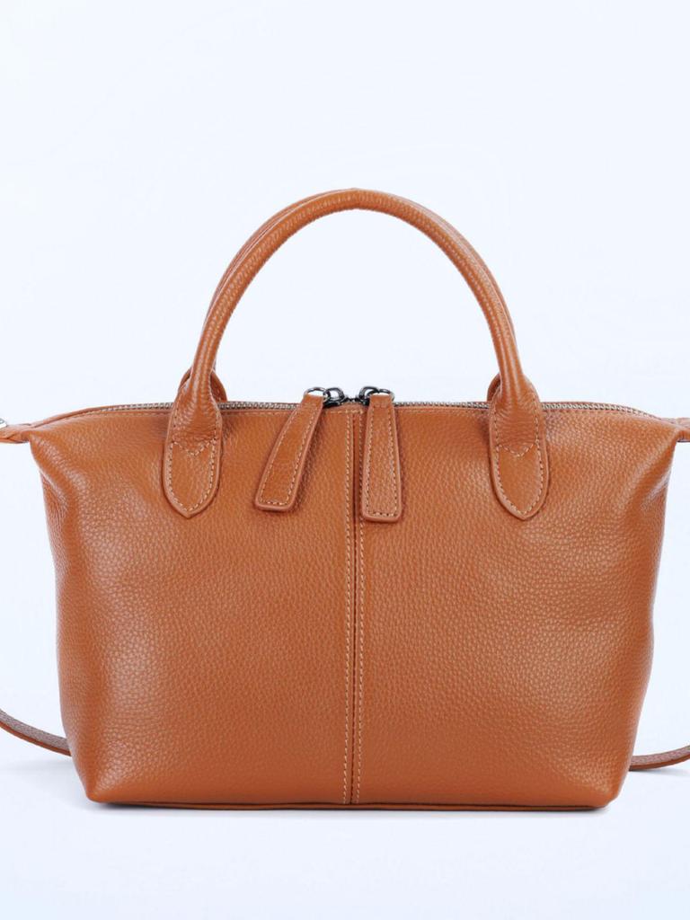 New Fashion Women's Genuine Leather Single Shoulder Crossbody Bag - Top Layer Cowhide Dumpling Design