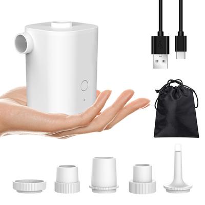 Tragbare Mini-Luftpumpe mit 2500-mAh-Akku, USB-wiederaufladbar zum Aufblasen und Entleeren