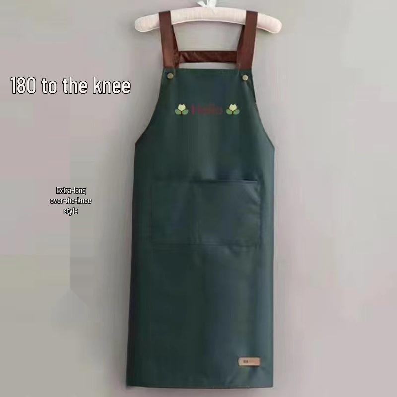Women's Summer Kitchen Apron - Waterproof, Oil-Proof, Dirt-Resistant, Print Logo/Wording, Thin Style