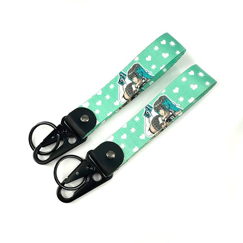 Fasjonabel Ørnehode Nøkkelring med Anime Motorsykkel Nøkkelring Veskeanheng Nøkkelring Lanyard for Bilkultur Digital Dekorasjon