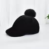 Imitation mink environmentally friendly duck tongue hat with adjustable female winter fur ball hat