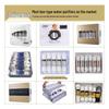 10-Inch Water Purifier Filter Set: Pre-Three Stage Korean Quick Connect Filters with PP Cotton, Granular Activated Carbon, and Compressed Carbon