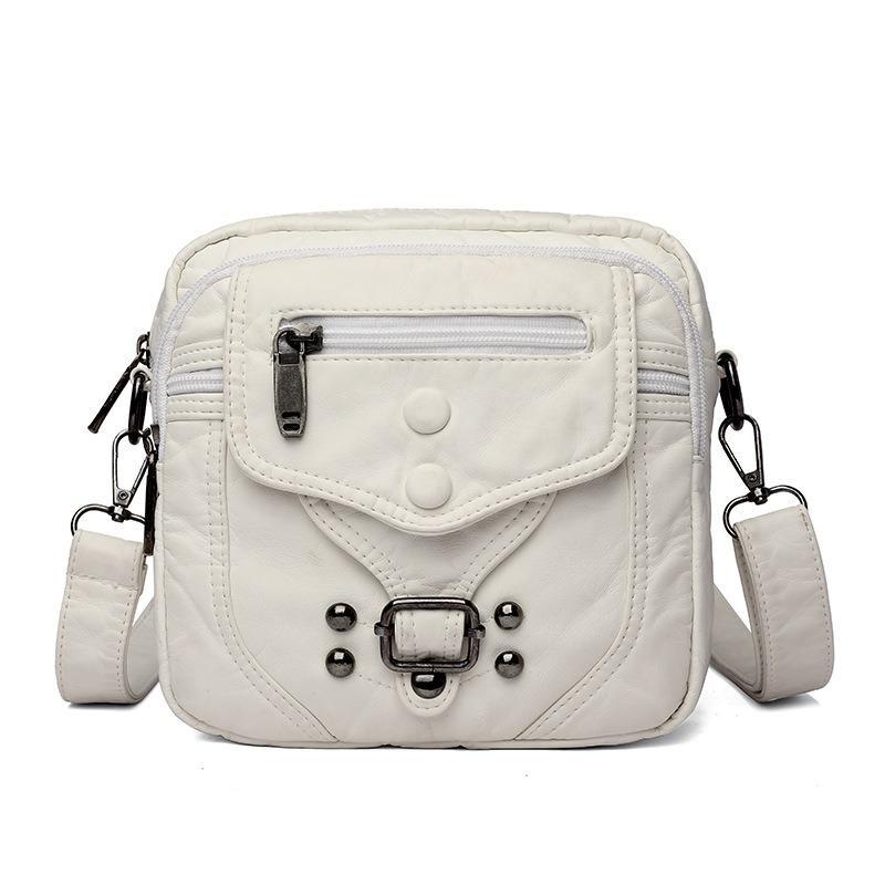 Summer New Soft Leather Ethnic Style Women's Small Bag Casual Shoulder Bag Mobile Bag Less