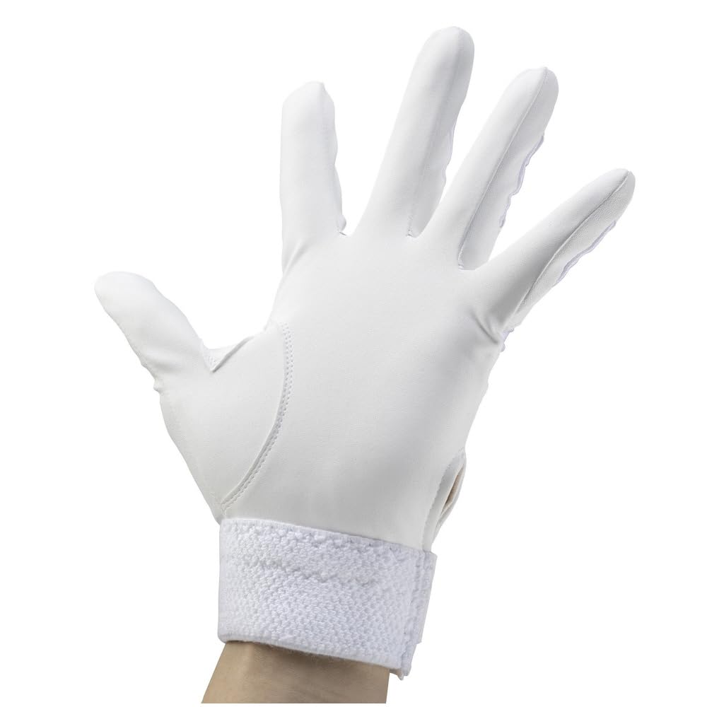 MIZUNO Batting High School Baseball Rules Models 1ejeh02210 1ejeh02290 White x L Gloves, Hand-Held, Compliant, (10 White, (26-27cm))