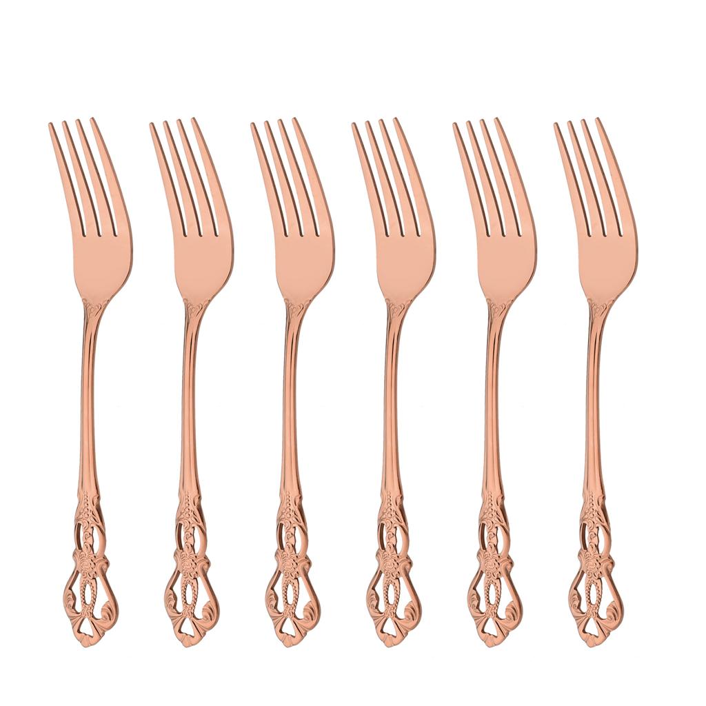 6/8/32Pcs Western Edelstahl Besteck Set Rose Gold Geschirr Küche Geschirr Messer Gabeln Löffel Utensilien