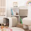 Large Capacity Woven Cotton Laundry Hamper and Storage Basket