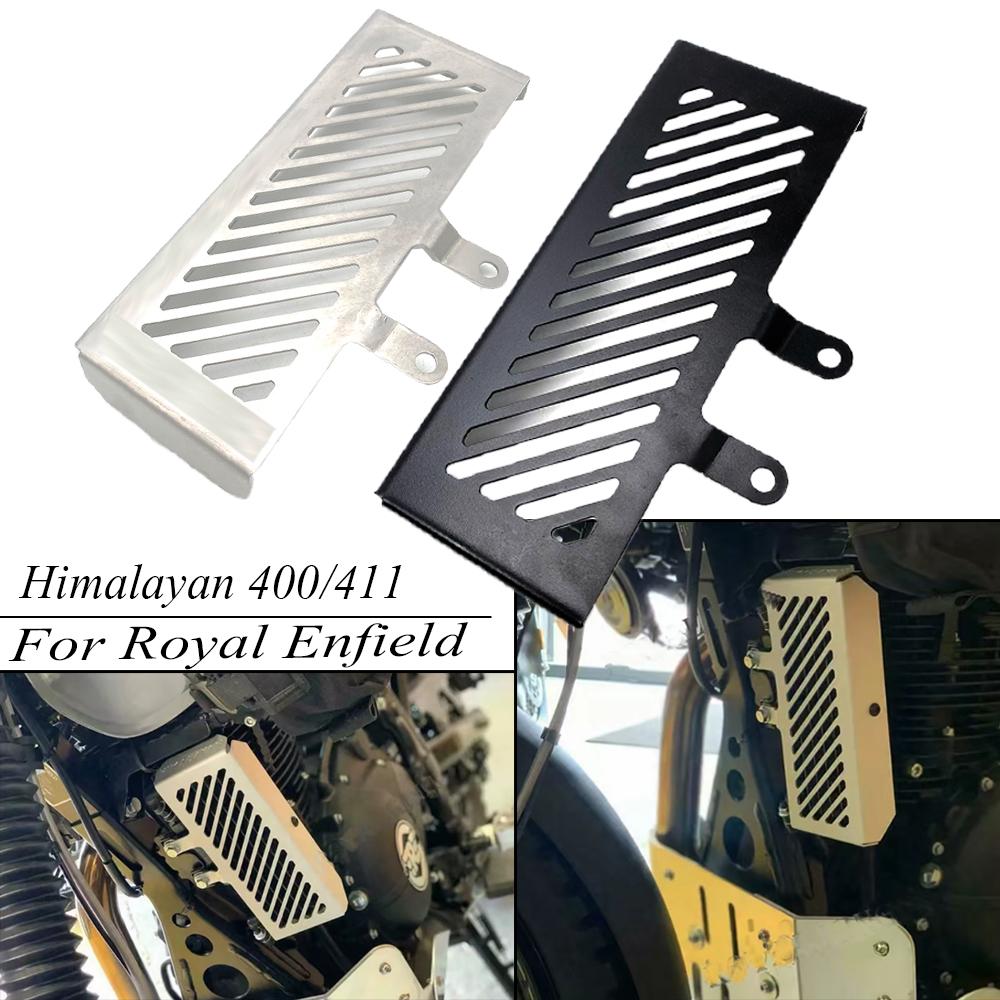 NEW 2016 - Motorcycle Accessories Radiator Guard Grille Oil Cooler Cover For Royal Enfield Himalayan Stainless Steel Black