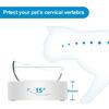 Elevated Cats Bowl 15° Slanted Plastic Double Bowls Stand Set for Cats and Pu