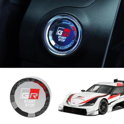 LUMIMAN Toyota GR Comutator de pornire cu apăsare Capac de pornire a motorului Capac pentru buton de pornire Piese interioare Dress Up Stil de cristal Design exclusivist Autentic