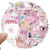 150 Pink Cartoon Girl Style Graffiti Stickers Suitcase Guitar Without Glue Waterproof Stickers