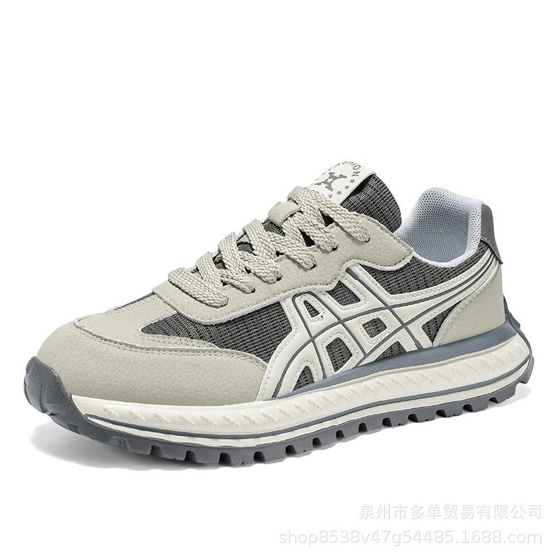 

Retro lightweight casual dad shoes four seasons new Korean version platform sports shoes round head lace-up casual sports shoes 39 серый