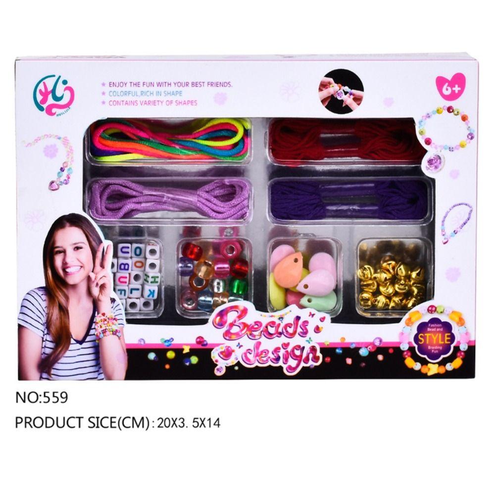 

Silicone Beads Pop Beads Snap Bead Small Beads Bracelet Making Kit DIY Craft Girl Toys no.1