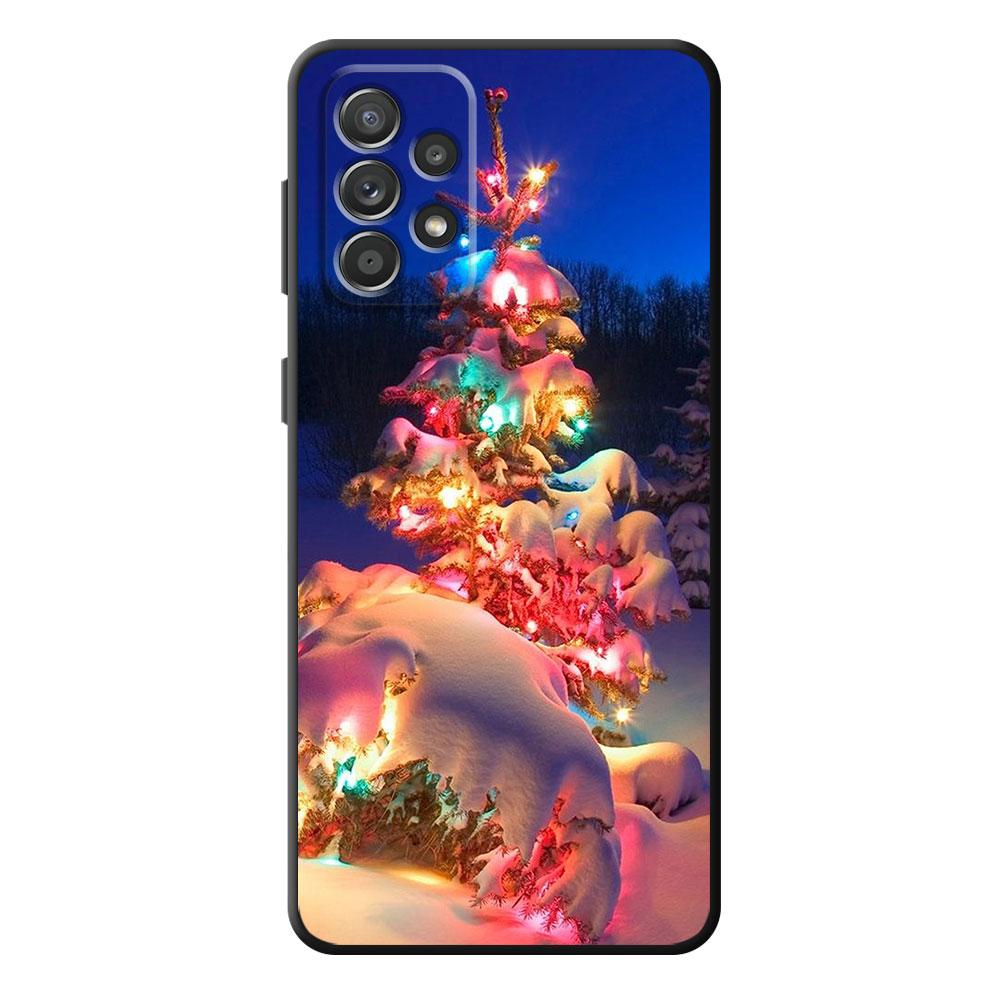 Merry Christmas Snow Winter Case for Samsung Galaxy A13 A52 5G A72 A21s A11 A22 A32 A51 4G A71 A12 A73 A53 TPU Soft Silicone Bag