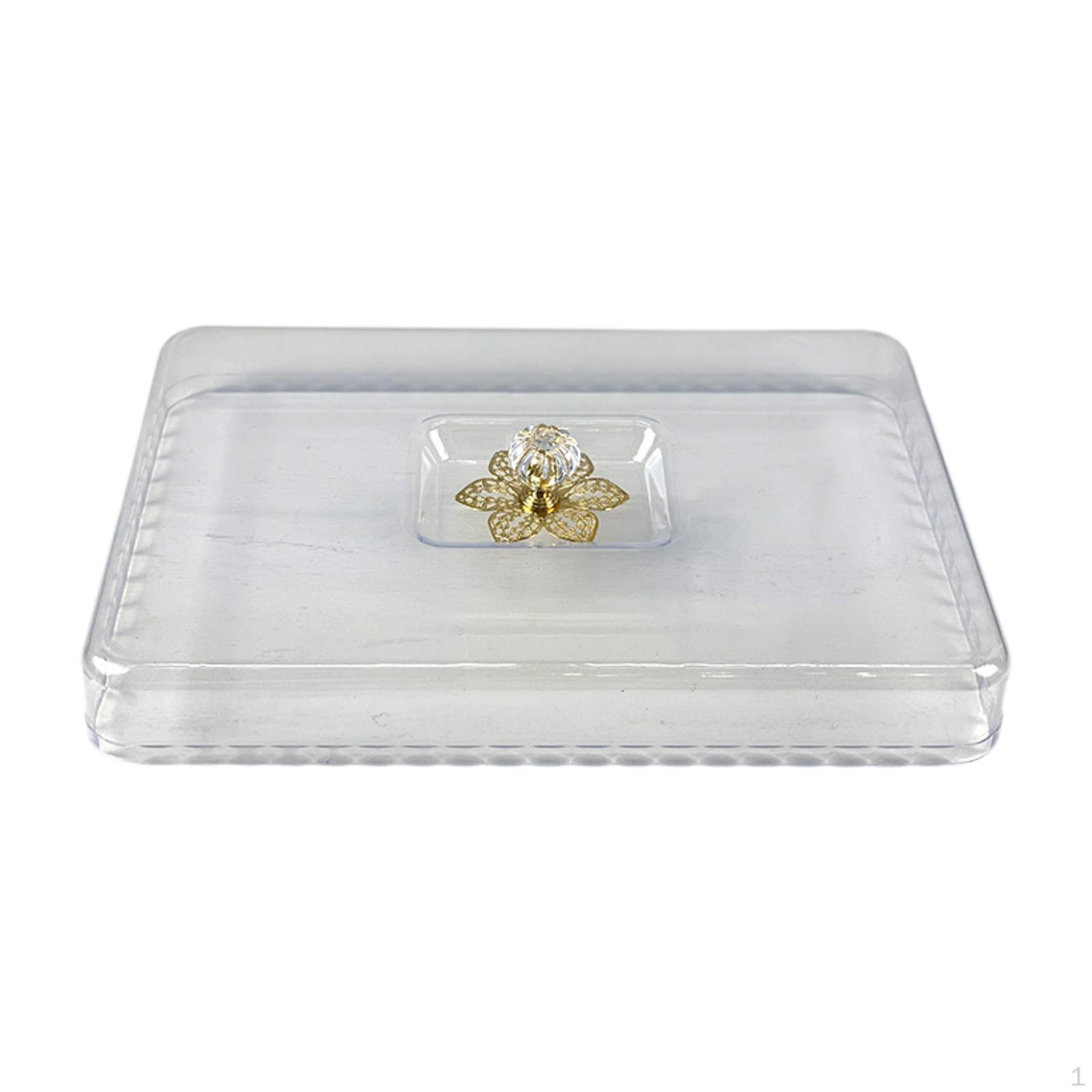 

Крышка для торта Прозрачная Пищевая Прямоугольная Многоразовая Подставка Защита Прозрачная Видимость Length 31 cm